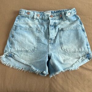 we the free palmer classic denim shorts size 28